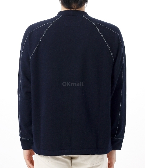CP COMPANY｜ (Indigo Fleece Vanise Logo Sweatshirt (18CM CP COMPANY]Indigo Fleece Vanise Logo Sweatshirt (18CMSS184A