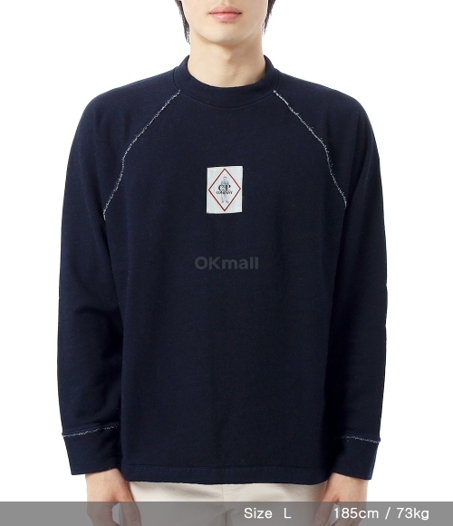 CP COMPANY｜ (Indigo Fleece Vanise Logo Sweatshirt (18CM Indigo Fleece Vanisé Logo Sweatshirt | C.P. Company Swiss
