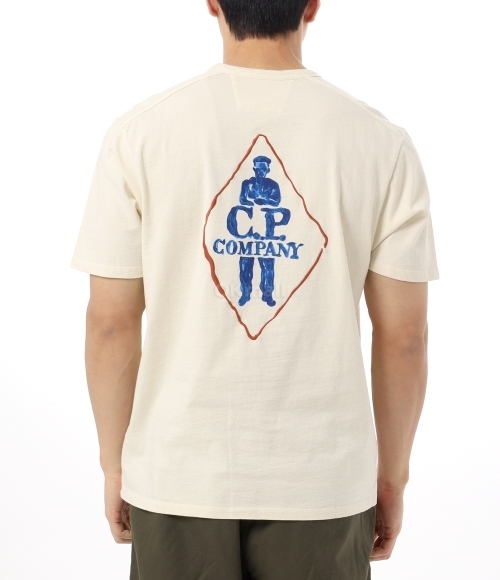 CP COMPANY]Jersey Printed Logo T-Shirt (18CMTS252A 110094W