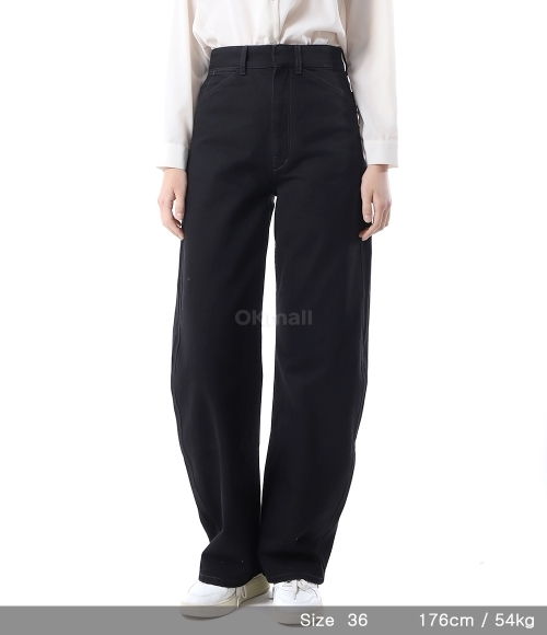 Lemaire｜JEANS (HIGH WAISTED CURVED PANTS (PA1052 LD1031 Moss Green High Waisted Curved Pants | LEMAIRE