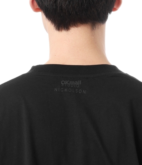 STUDIO NICHOLSON]PIU COTTON JERSY T-SHIRT BLACK (1327