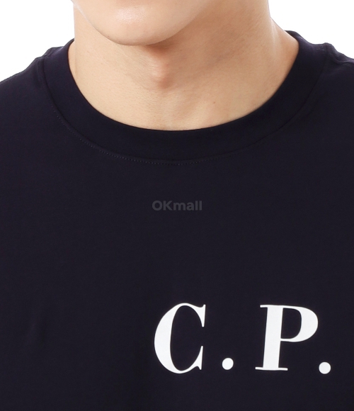 CP COMPANY]30/1 Jersey Front-Back Logo T-Shirt (18CMTS139A