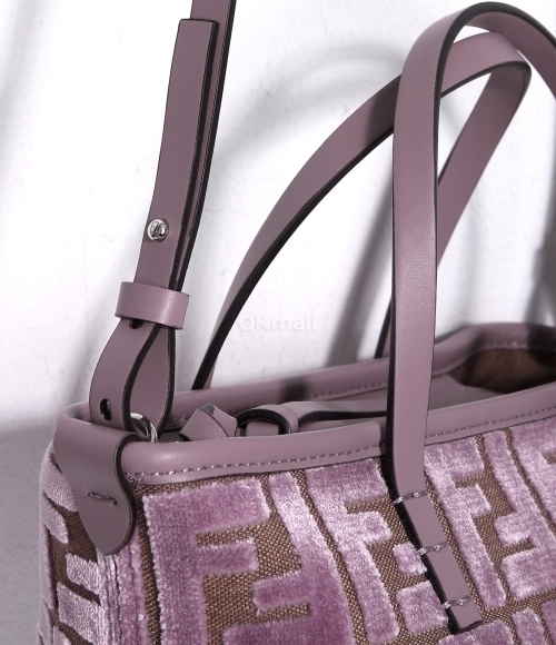 FENDI]Roll Mini VELVET FF JAcquard Bag (8BS096 AT14 F1QHN