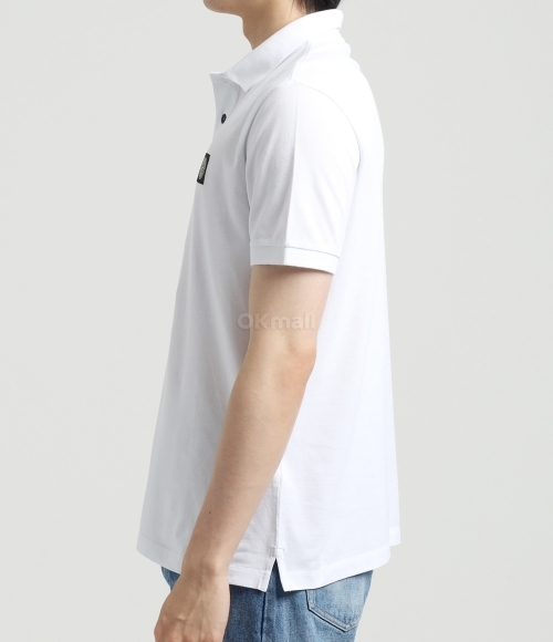 ★STONE ★22002SC Organic Cotton Elastane Pique TShirt Black 22002SC ORGANIC COTTON ELASTANE PIQUÉ Slim fit polo