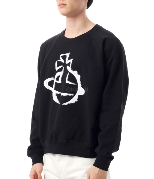 Vivienne Westwood]STENCIL ORB RAGLAN SWEATSHIRT (3I01000Z