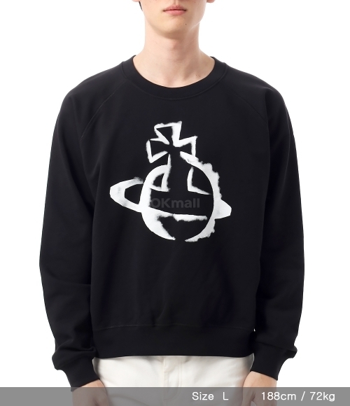 Vivienne Westwood]STENCIL ORB RAGLAN SWEATSHIRT (3I01000Z