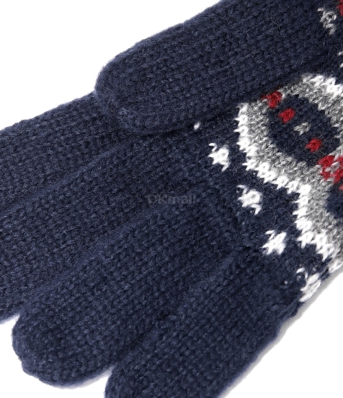 Barbour｜ (Case Fair Isle Gloves - Blue Granite (MGL0128 Barbour]Case Fair Isle Gloves - Blue Granite (MGL0128 TN27