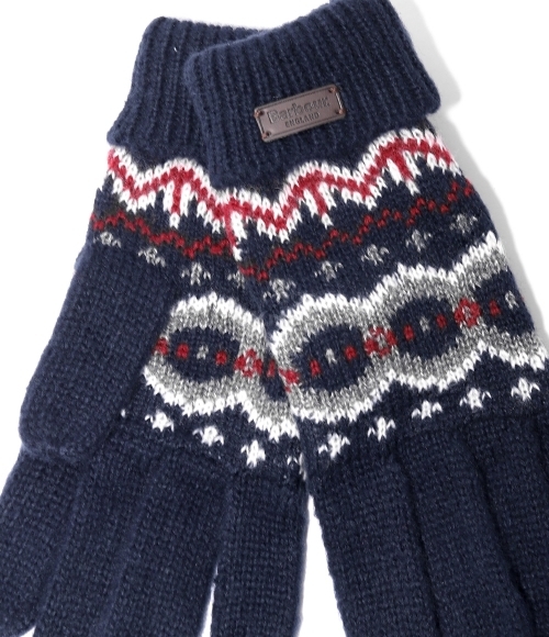 Barbour｜ (Case Fair Isle Gloves - Blue Granite (MGL0128 Barbour]Case Fair Isle Gloves - Blue Granite (MGL0128 TN27