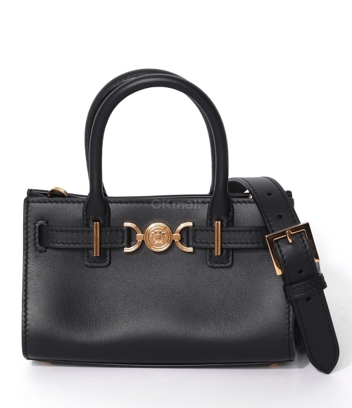 VERSACE｜ (Medusa '95 Mini Tote Bag (1015820 1A10795 1B0 Medusa '95 Mini Tote Bag Black,Gold | VERSACE CA