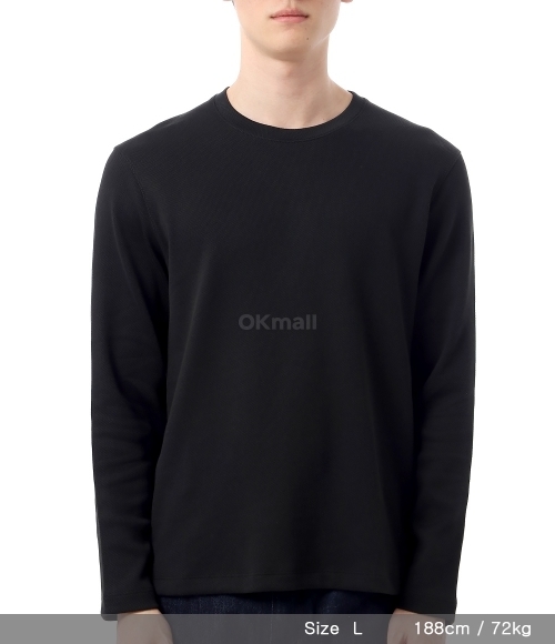 Theory｜ (Studio Jacquard Delroy Long Sleeve Tee (O12945 Theory Men's Delroy Long Sleeve in Studio T Jacq, Warm Ivory
