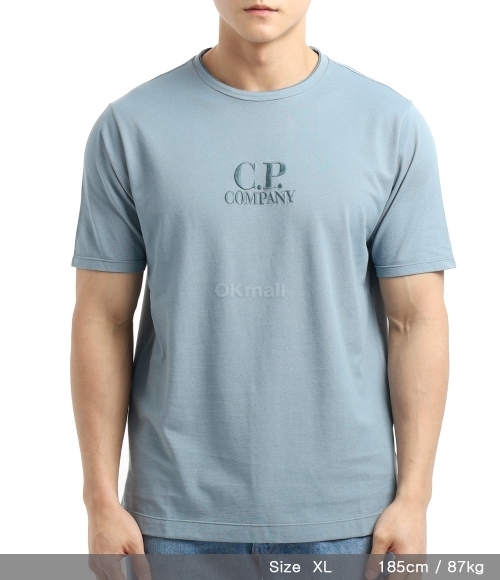 CP COMPANY]Tacting Piquet Embroidery T-Shirt (18CMTS133A