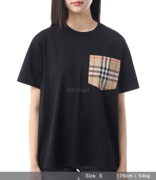BURBERRY｜ (Checkered Pocket Cotton T-Shirt (8103970)) BURBERRY Check Pocket Cotton T-shirt | Holt Renfrew