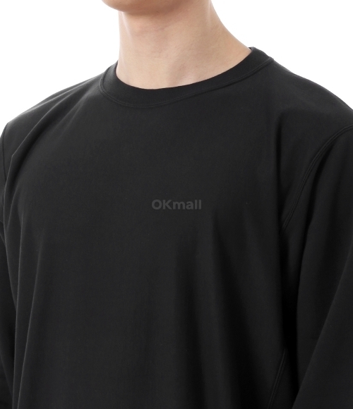 AURALEE]ELASTIC HIGH GAUGE SWEAT P/O INK BLACK (A25SP02NU