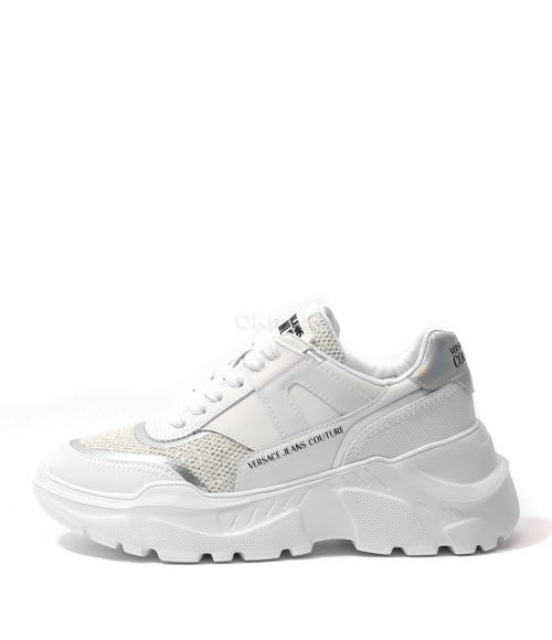 VERSACE｜ (Logo SpeedTrack Trainer (78VA3SC4 ZPB07 LA3)) Speedtrack Logo Sneakers Black,Print | VERSACE US