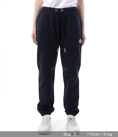 MONCLER｜TRAINING PANTS (8H00009 89A1K 778) Moncler Cotton Track Pants with Logo Patch 8H00009 89A1K 034
