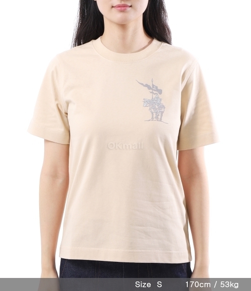 BURBERRY｜ (EKD Cotton T-shirt (8104709)) Cotton T-shirt with EKD Burberry Beige | Grifo210