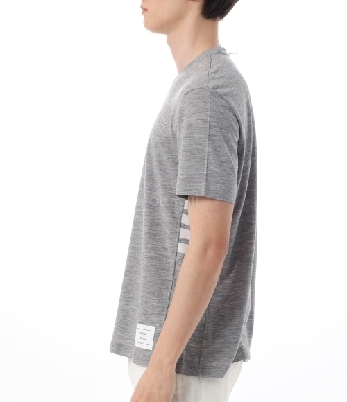 Thom Browne｜ (MJS219A J0084 055) Wool Jersey 4-Bar Tee | Thom Browne