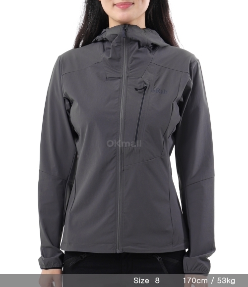 Rab]보리얼리스 알파인 후디 (여) (Graphene) (QWS-82-GRH