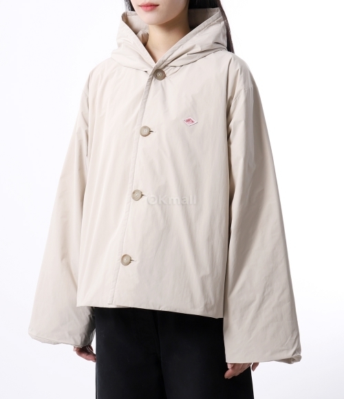 DANTON｜JACKETS (INSULATION HOODED WIDE JACKET (DTA0673- DANTON]INSULATION HOODED WIDE JACKET (DTA0673-PNT-IVORY
