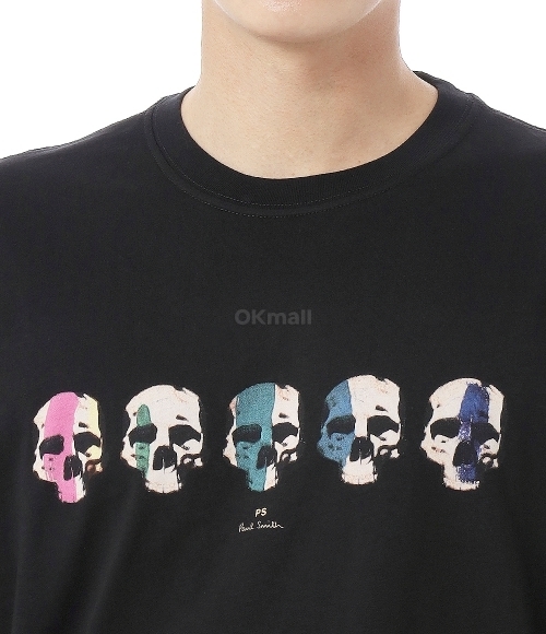 Paul Smith｜ (M2R 011R PP5129 79) Paul Smith]스컬 프린팅 반팔 티셔츠 (M2R 011R PP5129 79
