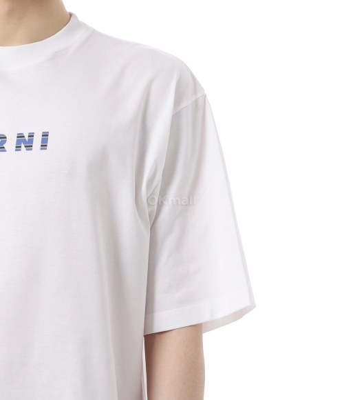 MARNI]로고 프린트 코튼 티셔츠 (HUMU0223HP USCX51 SLW01
