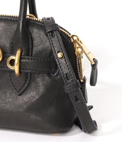 Miu Miu｜ (5BP090 2BBL F0002) Black Aventure Mini Nappa Leather Bag | Miu Miu