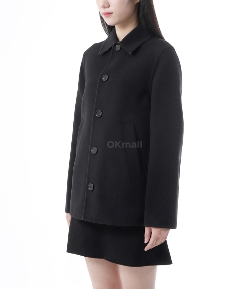 BURBERRY｜COATS (Short Wool Car Coat (8095152)) Short Wool Car Coat in Charcoal - Men | Burberry® Official