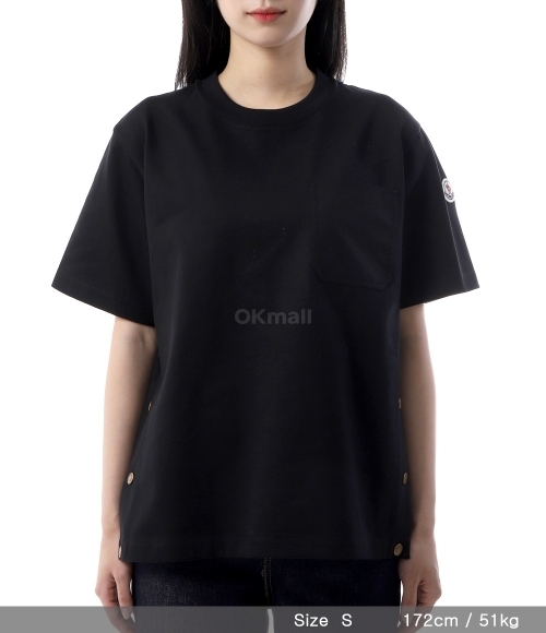 MONCLER]포켓 코튼 티셔츠 (8C00020 89A4U 999) | 오케이몰