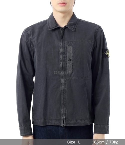 STONE ISLAND]1200032 Brushed Organic Cotton Canvas Old Effcet