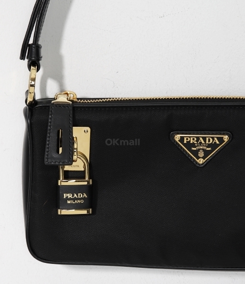 PRADA｜ (1BC234 VNDO 2C8Q F0002) PRADA]스몰 리나일론 및 가죽 숄더백 (1BC234 VNDO 2C8Q F0002