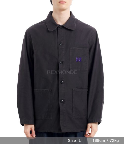 NEEDLES]D.N. Coverall Back Sateen - Black (QV145) | 렉스몬드