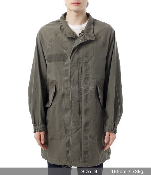 VISVIM]SIX-FIVE FISHTAIL PARKA 3L DMGD (0125105013028 OLIVE