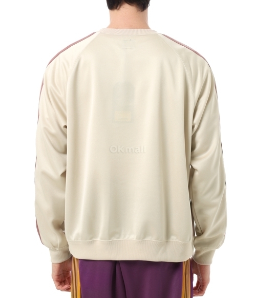 NEEDLES]Track Crew Neck Shirt Poly Smooth - IVORY (QV306