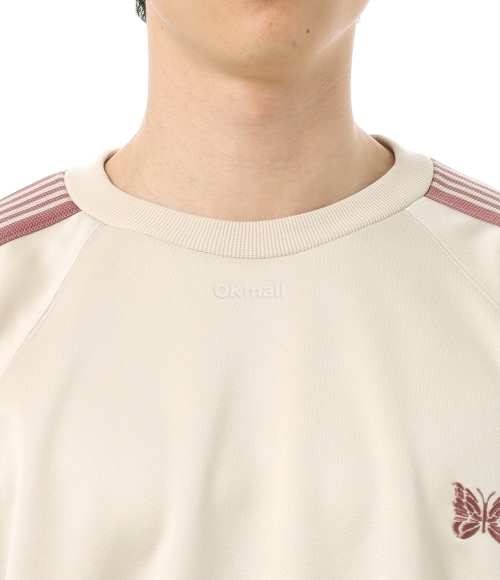 NEEDLES]Track Crew Neck Shirt Poly Smooth - IVORY (QV306