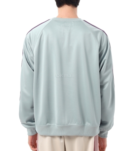 NEEDLES]Track Crew Neck Shirt Poly Smooth - SAX (QV306) | 오케이몰