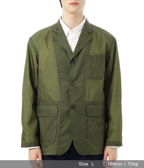 Engineered Garments]Loiter Jacket B - Olive Nylon Micro