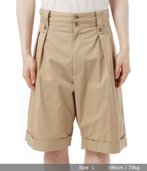美品 Engineered Garments short paka Engineered Garments]Gurkha Short Khaki Cotton Superfine