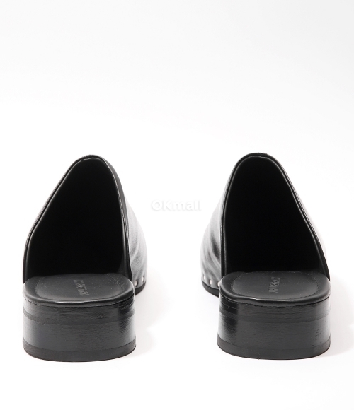 OUR LEGACY]NAOTO CLOG Black Supple Cow Hide (A2257NCB