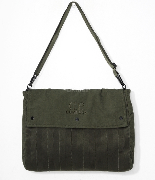 CP COMPANY｜ (Herringbone Logo Bag (18CMAC055A 005349G 9 C.P. Company Herringbone Logo Bag - Grey | Editorialist