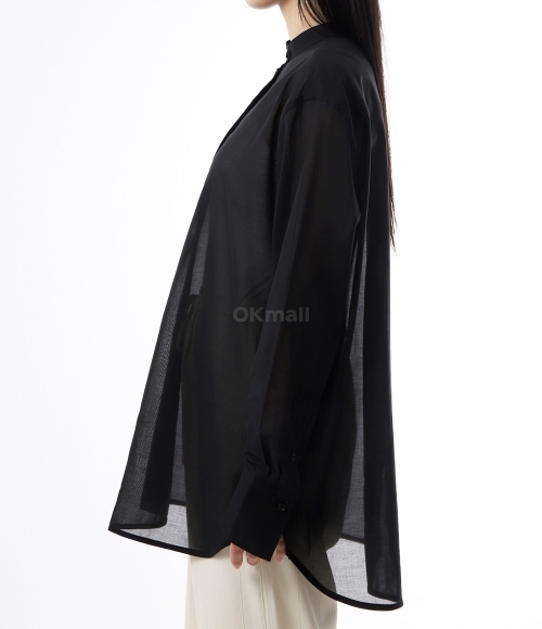 TOTEME]Stand-Collar Shirt (252-WRT0427-FB0372 001) | 오케이몰