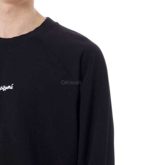 MAISON KITSUNE]MAISON KITSUNE EMBROIDERY OVERSIZE RAGLAN