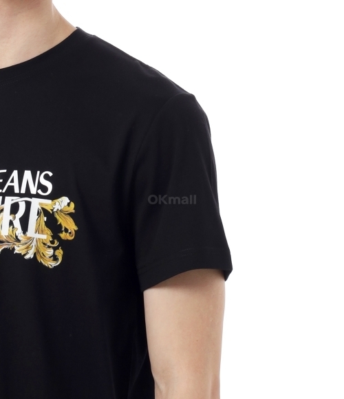 VERSACE｜ (Logo Print Barocco T-Shirt (78GAHC05CJ01C G89 VERSACE｜ (Logo Print Barocco T-Shirt (78GAHC05CJ01C G89