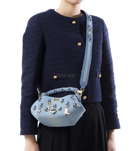 GANNI]DENIM MINI GANNI BOU BAG (A6512 928) | 오케이몰