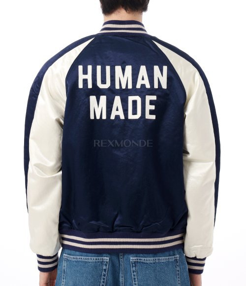 HUMAN MADE]SATIN STADIUM JACKET (HM29JK020 NAVY) | 렉스몬드