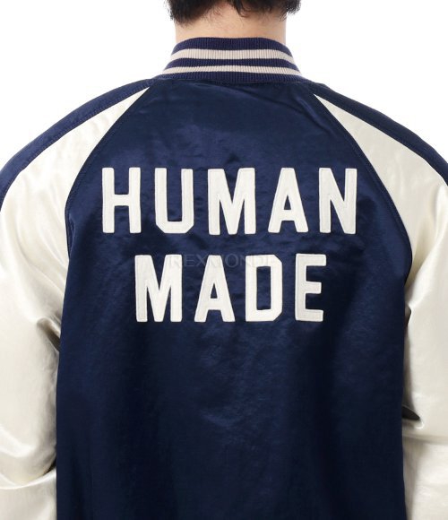 HUMAN MADE]SATIN STADIUM JACKET (HM29JK020 NAVY) | 렉스몬드