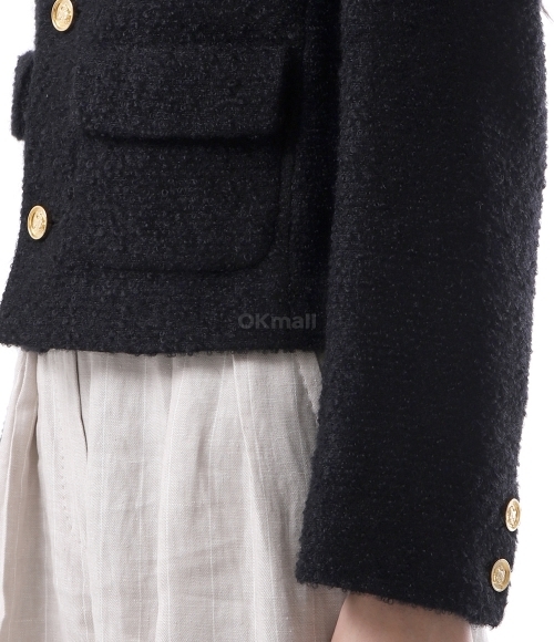 CELINE]SAINT-GERMAIN JACKET IN BOUCLE NATTE (RV09W333J 38NO