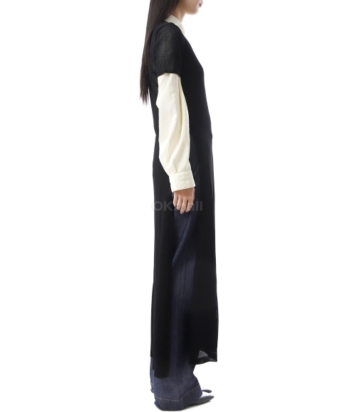 Lemaire｜DRESSES (Column Dress With Slits (DR1104 LK1037 lemai3039422b0d_1747058753894_