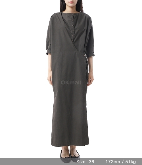 Lemaire]Short Sleeve Twisted Dress (DR1100 LF1356 449