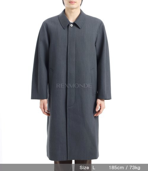 ジャケット・アウター AURALEE WOOL TWILL SOUTIEN COLLAR COAT AURALEE] SPONGE WOOL TWILL SOUTIEN COLLAR COAT TOP CHARCOAL