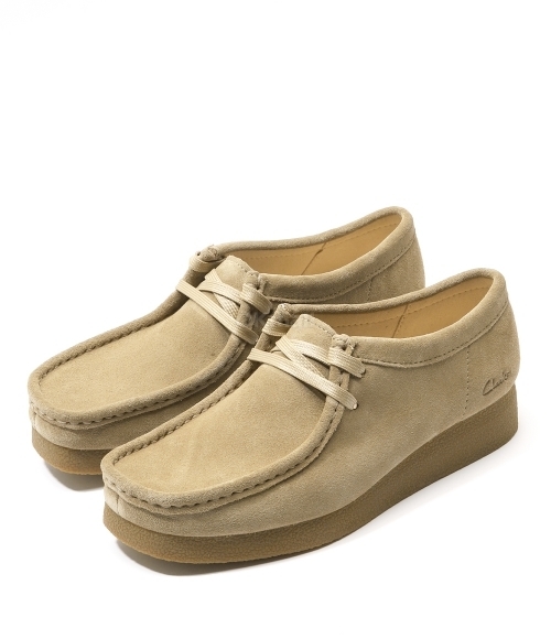 Clarks｜ (Wallabee EVO Sh (26174747)) Womens Clarks Wallabee EVO LO Casual Shoe - Dark Sand | Journeys